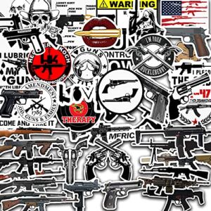 Gun Free Zone Stickers for Laptop 46pcs Pack Cool Sticker for Adult Water Bottle Phone Skateboard Travel Case Motorcycle Guitar Bumper