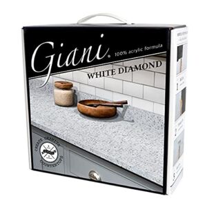 Giani Granite Countertop Paint Kit 2.0- 100% Acrylic (White Diamond)
