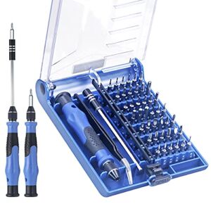 Mini Screwdriver Set with 42 Bits, VCELINK 45 in 1 Small Precision Screwdriver Bit Set, Magnetic Tiny Screwdriver Kit with Tweezers & Extension Shaft for Laptop, PC, Cell Phone, Computer, Game Console