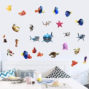 Finding Nemo Wall Sticker Children’s Cartoon Bedroom Background Wall Decoration Self-Adhesive Wall Sticker PVC