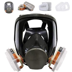 Full Face Respirаtor Reusable, Gas Cover Organic Vapor Mask and Anti-fog,dust-proof Face Cover,Full Face Cover ,Protection for for painting, mechanical polishing, logging, welding and other work protection