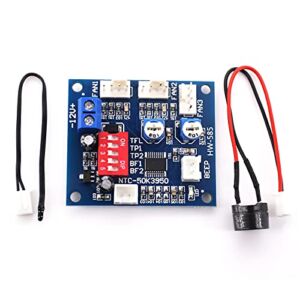 SEEU. AGAIN DC 12V 5A PWM 4 Wires PC CPU Fan Thermostat Automatic Temperature Control Speed Controller Board Speed Controller Temperature Probe Buzzer for Heat Sink