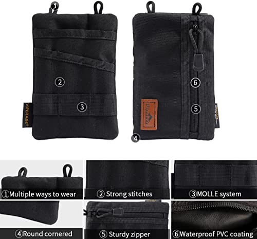 VIPERADE VE1 Pocket Organizer, Tool Pocket Organizer for Men, Pocket Organizer Storage EDC Gears, Best Gift to Keep Organized, Hold Your Flashlight/Pocket Knife, Tactical Pen, Notebook (Black) | The Storepaperoomates Retail Market - Fast Affordable Shopping