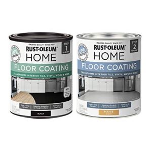 Rust-Oleum 367597 Home Interior Floor Coating Kit, Matte Black