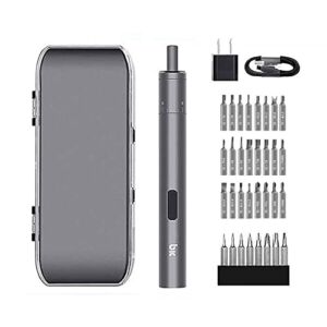 Mini Electric Screwdriver Small Portable Cordless Rechargeable with High Precision Torque Adjustable 24 Bits for Iphone Ipad Watch Camera Laptop Smartphone Macbook