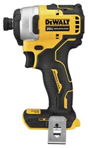 DEWALT DCF809B Atomic 20V Max Brushless Cordless Compact 1/4 In. Impact Driver (Tool Only) (Renewed)