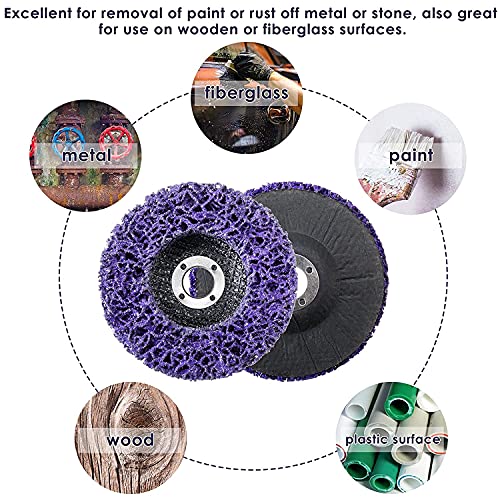 WerkWeit Strip Disc for Angle Grinder 5Pack 4” Paint Remover Disc Stripping Wheel Paint Eater Disc Poly Strip Disc Wheel Paint Rust and Oxidation Removal Clean for Angle Grinder (4” x 5/8”) | The Storepaperoomates Retail Market - Fast Affordable Shopping