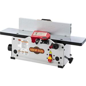 Shop Fox W1876 6″ Benchtop Jointer with Spiral-Style Cutterhead