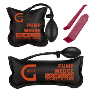 Gute Air Wedge Bag Pump, 2Pack Commercial Inflatable Air Wedge Pump Tool,Air Wedge Pump Bag Tool-Professional Leveling Kit,Air Shim Bag for Variety of Jobs. 300 LB Rating (2Sizes)