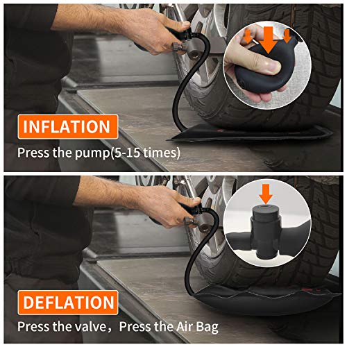Gute Air Wedge Bag Pump, 2Pack Commercial Inflatable Air Wedge Pump Tool,Air Wedge Pump Bag Tool-Professional Leveling Kit,Air Shim Bag for Variety of Jobs. 300 LB Rating (2Sizes) | The Storepaperoomates Retail Market - Fast Affordable Shopping