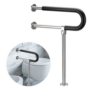 Botabay Handicap Grab Bars Rails 23.6 Inch Toilet Handrails Bathroom Safety Bar Stainless Steel Hand Support Rail for Seniors Elderly Disabled Mounted Bath Grips (23.6In)