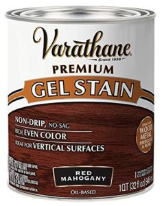 Varathane 358308 Premium Gel Stain, Quart, Red Mahogany