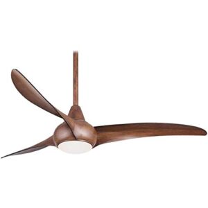 Light Wave 52 in. LED Indoor Koa Ceiling Fan with Remote Control