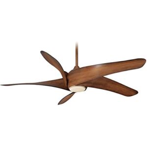Minka Aire Artemis XL5 62 in. LED Indoor Distressed Koa Ceiling Fan with Remote Control