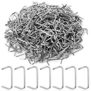 Mr. Pen- Galvanized Hog Rings, 3/4″, 420 Pcs, Hog Rings Upholstery, Hog Rings for Furniture Upholstery, Auto Upholstery, Meat & Sausage Casings, Fencing, Animal Pet Cages, Shock Cords