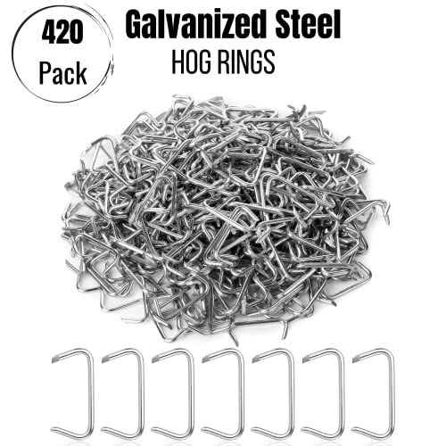 Mr. Pen- Galvanized Hog Rings, 3/4″, 420 Pcs, Hog Rings Upholstery, Hog Rings for Furniture Upholstery, Auto Upholstery, Meat & Sausage Casings, Fencing, Animal Pet Cages, Shock Cords | The Storepaperoomates Retail Market - Fast Affordable Shopping