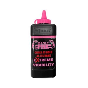 Manly Pink® EXTREME VISIBILITY Marking Chalk – Fluorescent Pink 10 oz (283.5g)- CE Tools