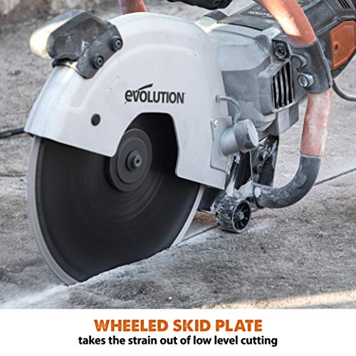 Evolution R300DCT – 12 in Concrete Saw (Aka Circular Saw, Angle Grinder, Chop Saw, Cut Off Saw, Demo Saw, Disc Cutter, Power Cutter) – 15A Motor, No Gas – 4-1/2 in Cut – Incl Diamond Masonry Blade | The Storepaperoomates Retail Market - Fast Affordable Shopping
