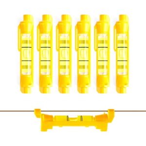 DOWELL Hanging Bubble Line Level Mini Spirit Line Level 6-Pack for Building Trades Bricklaying Tiling Engineering Surveying Metalworking and Measuring HY030637