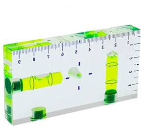 umei Transparent T-Type Multi-Functional Level Bubble Two-Way Level with Magnet Scale Size 95x51x13mm