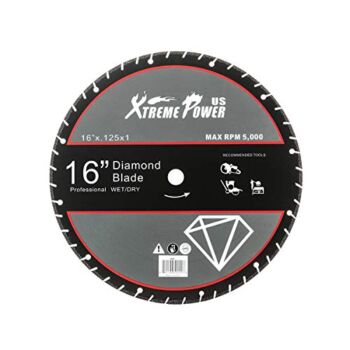 XtremepowerUS Multi-Purpose 16″ inch Diamond Blade Metal Steel Iron Cut Off Saw Wheel Abrasive, 1″ Arbor Ultra Fast Cutting Blade | The Storepaperoomates Retail Market - Fast Affordable Shopping