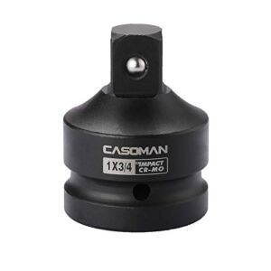 CASOMAN 1-Inch Drive F to 3/4-Inch (M) Impact Adapter, Cr-Mo Steel, 1″F to 3/4″M Socket with Friction Ball, Exceeds ANSI Standards
