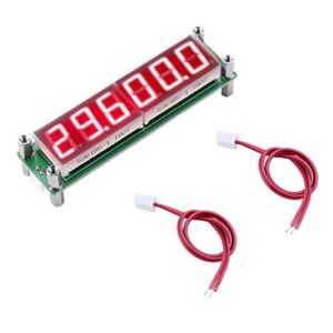 PLJ-6LED-H LED Display Digital Signal Frequency Counter Cymometer Tester Frequency Measurement Modules 1MHz- 1000MHz (red)
