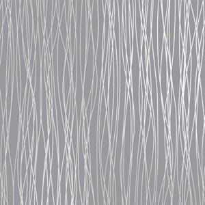 Kmiles Non-Woven 3D Wallpaper, Length 20.8″ Width 393″ Per Roll, Modern Print Embossed Stripe Fashion Wallpapers for Livingroom, Bedroom, Silver Grey (Not Peel and Stick).