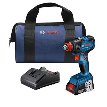 Bosch GDX18V-1800B12 18V EC Brushless 1/4 In. and 1/2 In. Two-in-One Bit/Socket Impact Driver Kit with 2.0 Ah SlimPack Battery | The Storepaperoomates Retail Market - Fast Affordable Shopping