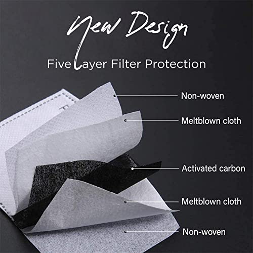 100 Pack PM 2.5 Activated Carbon Filter | Ship from USA | Mask Filters | Replaceable Anti Haze Filter Paper | Breathing Insert Protective Mask | Meltblown Non-Woven Cloth 5 Layers Filters a | The Storepaperoomates Retail Market - Fast Affordable Shopping
