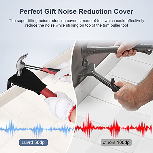 Trim Puller Tool for Baseboard, Wood Trim Removal tool, Flooring Tools and Tile Removal Tool with Noise Reduction Cover, Tile Tools for Commercial Work, Baseboard, Molding, Siding and Flooring Removal | The Storepaperoomates Retail Market - Fast Affordable Shopping