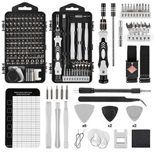 VMAN 145 in 1 Precision Screwdriver Set, Mini Wrench Damaged Screw Extractor Set S2 Steel, Magnetic Electronic Screwdriver Set, for Watch, Mobile Phone, Computer, Camera. Perforate Etc (145 in 1)