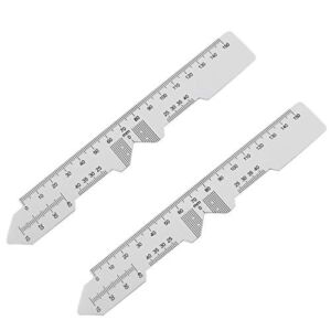 JCBIZ 2pcs Glasses Pupil Distance Ruler 150mm Eye Ophthalmic Tool for Accurate Measurement of Pupil Distance