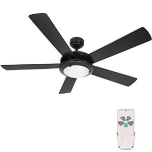 52 Inch Modern Style Indoor Ceiling Fan with Dimmable Light Kit and Remote Control, Reversible Motor, ETL for Living room, Bedroom, Basement, Kitchen, Garage