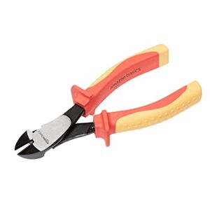 Amazon Basics 1000 Volt VDE Insulated High Leverage Diagonal Cutters, 7-inch
