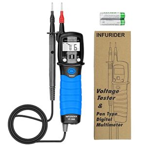 Digital Pen Type Multimeter INFURIDER YF-38B Handheld Auto-ranging Voltmeter Ohmmeter for DC AC Voltage,Resistance,Ohm Volt Test Meter with Diode Continuity
