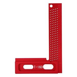 Marking Ruler, Aluminum Alloy Woodworking Ruler, WearResistant RustProof Right-Angle Woodworking Measuring Tool, Carpenter Tool Woodworking Accessory