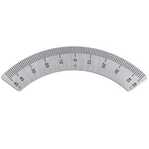 HELYZQ Protractor Milling Machine Part Angle Plate Scale 45° Angle Arc M1197 Gauge Tool