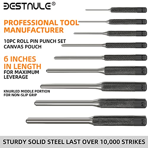 BESTNULE Roll Pin Punch Set, Punch Tools with Pin Holder, Made of Solid Material with Oxford Packet, Ideal for Automotive, Watch Repair,Jewelry and Craft | The Storepaperoomates Retail Market - Fast Affordable Shopping