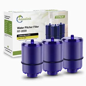 AQUALINK Faucet Water Filter Replacement for RF3375 FM2500V FM-3700 PFM400H PFM450S PFM150W PFM350V PUR-0A1 Classic Advanced Horizontal Faucet Mount Filter System, 3PACK