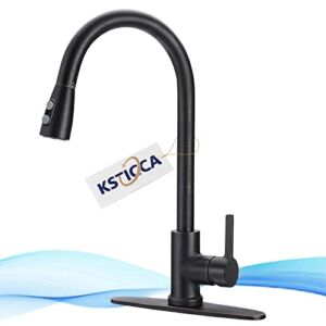 Kitchen-Faucets, Pull Down Kitchen Faucet Sprayer High Arc, Stainless Steel Oil Bronze Commercial Modern Single Hole rv Kitchen Faucets, Deck Mount Pull Out Kitchen Sink Faucet for Kitchen Bar Laundry
