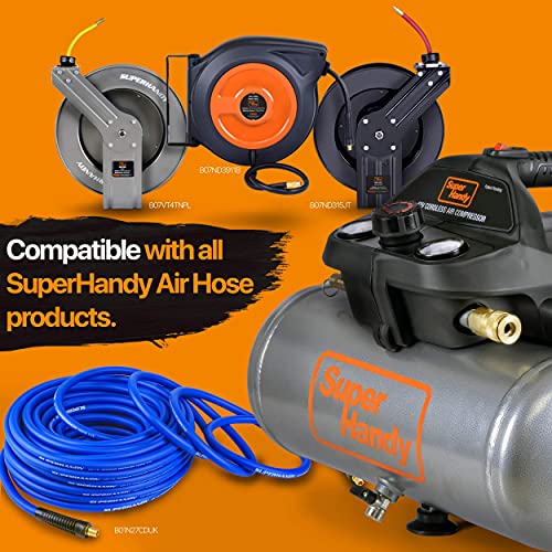 SuperHandy Portable Air Compressor, 2 Gal, 135 PSI, Li-on Battery Operated, 60db Ultra Quiet & Lightweight – For Air Tools, Tire Inflation, & Construction | The Storepaperoomates Retail Market - Fast Affordable Shopping