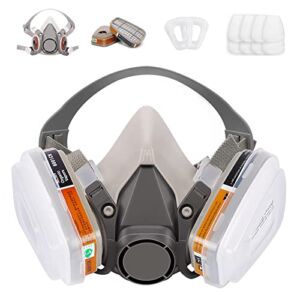 TANGS Reusable Half Facepiece Cover Set For Gas Respirator Painting Welding Woodworking and Other Work Protection