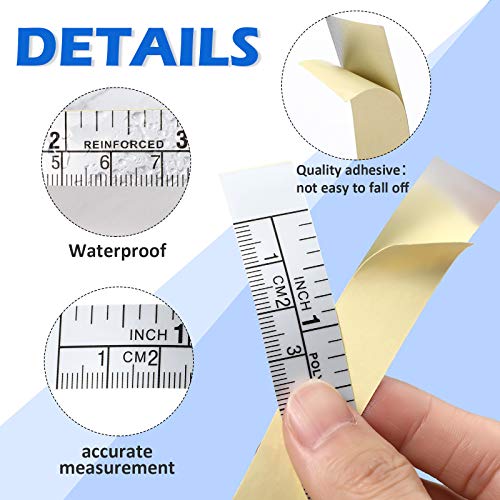 Self-Adhesive Measuring Tape Workbench Ruler Adhesive Backed Double Scale Stick Tape Measure for Work Woodworking, Saw, Drafting Table (24 Inch,5 Pieces) | The Storepaperoomates Retail Market - Fast Affordable Shopping