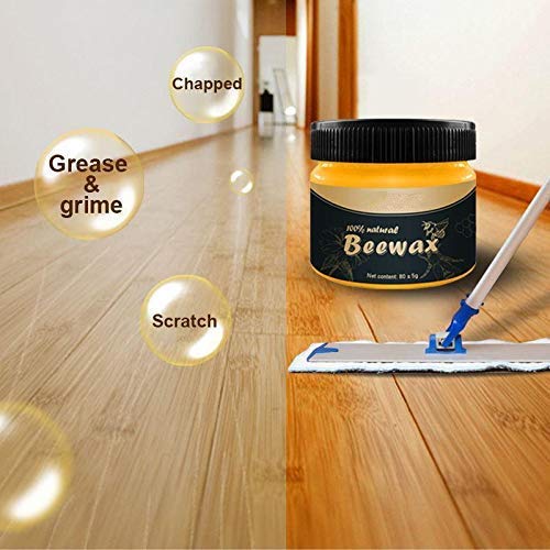 2 Pack Wood Seasoning Beewax, Traditional Beeswax Polish for Wood and Furniture, Natural beeswax Wood Cleaner and Polishing, for Furniture, Floor, Tables, Cabinets | The Storepaperoomates Retail Market - Fast Affordable Shopping