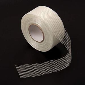 popokk Self-Adhesive Dry Wall Tape Fabric Fiberglass Adhesive Tape Drywall Repair Mesh Tape,2 Inch by 147.6 Feet for Wall Holes and Creak Damage,1 Roll