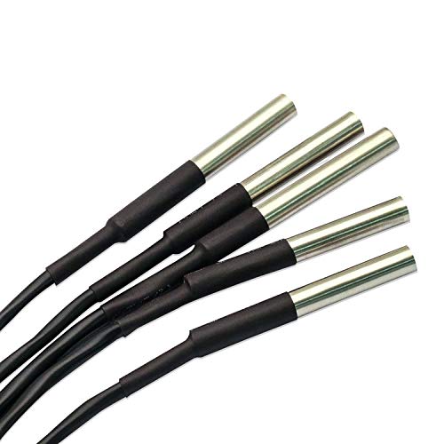 V TELESKY DS18B20 Temperature 6.6Ft Sensor Waterproof Temperature Sensor with Digital Thermal Stainless Steel Tube Probe for arduino(5 Pack) | The Storepaperoomates Retail Market - Fast Affordable Shopping
