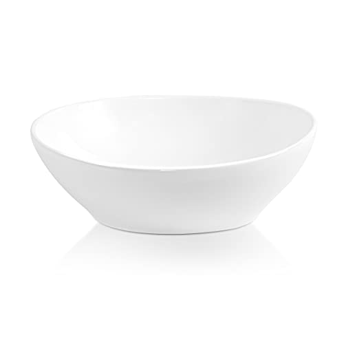 Sinber 16″ x 13″ White Oval Ceramic Countertop Bathroom Vanity Vessel Sink | The Storepaperoomates Retail Market - Fast Affordable Shopping