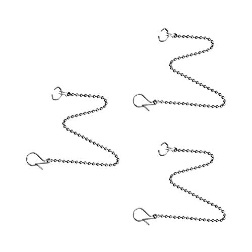 3 Pack Toilet Flapper Chain, Universal Flapper Replacement Kit, Adjustable Length, Stainless steel, 12-Inch Chain,Hook,Ring | The Storepaperoomates Retail Market - Fast Affordable Shopping