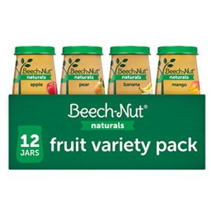 Beech-Nut Naturals Baby Food Jar Fruit Variety Pack (12 count, 4 oz jars)